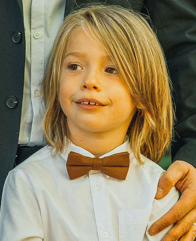 Papillon Marrone n°1 Bambini in Lino «Basile»