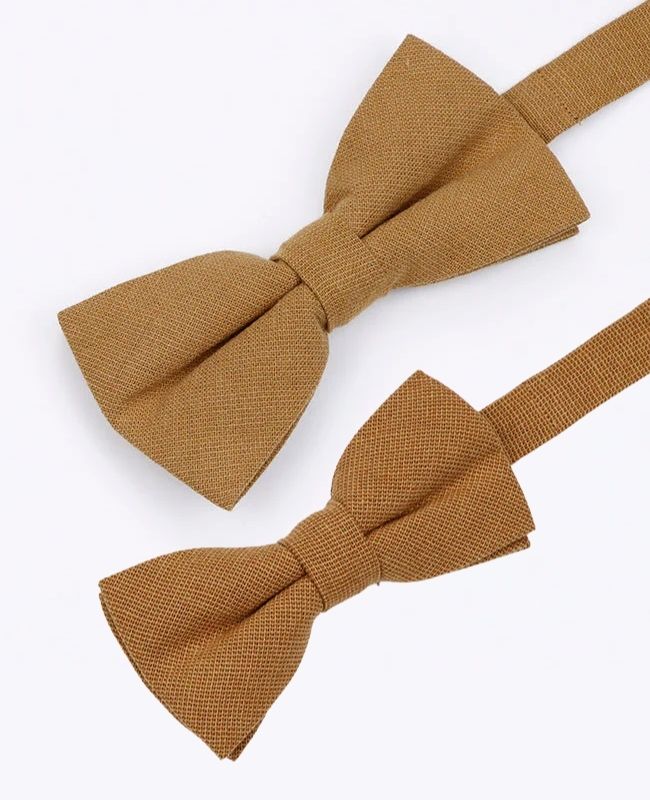 Papillon Marrone Padre & Figlio in Cotone «Edgard»