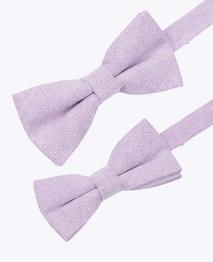 Papillon Viola Padre & Figlio in Cotone «Edgard»