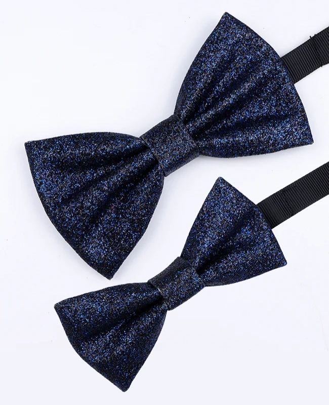 Papillon Con Paillettes Blu n°4 Padre & Figlio in Poliestere «Olive»
