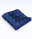 Fazzoletto da taschino di Natale Blu n°1 in Poliestere «Christmas»