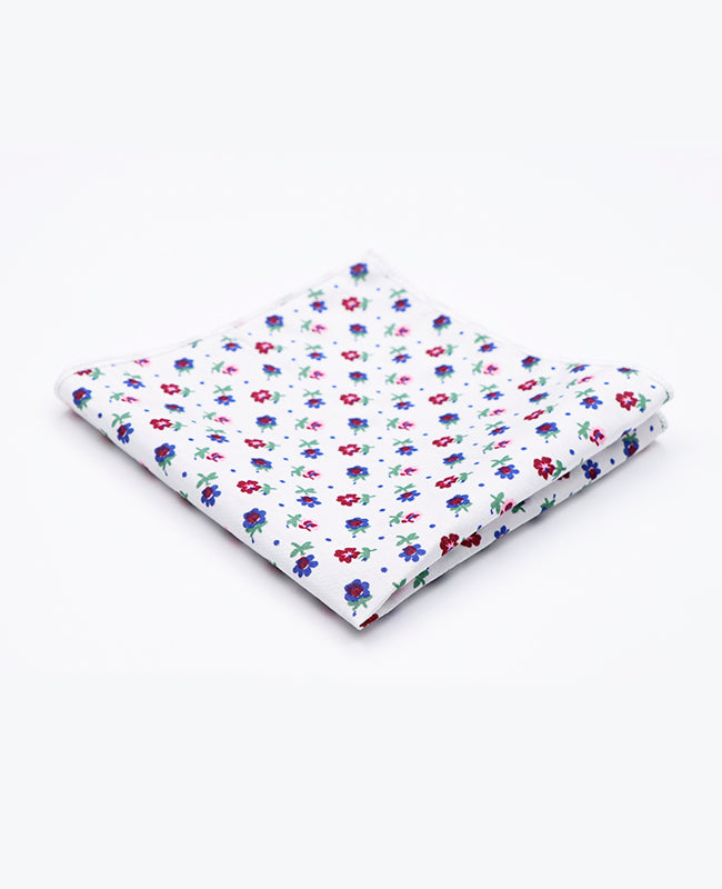 Fazzoletto da taschino Liberty Bianco n°1 in Cotone | Gaspard - Unipap's
