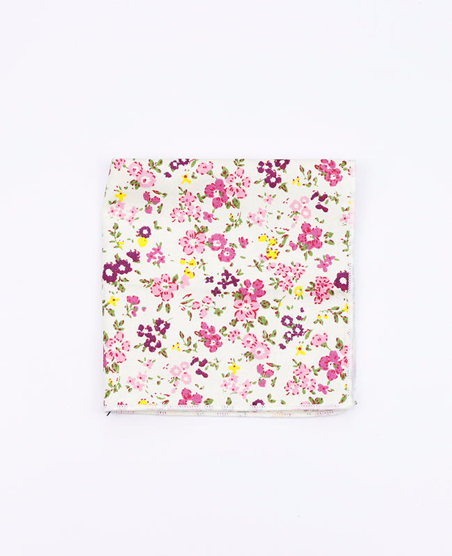 Fazzoletto da taschino Liberty Rosa n°1 in Cotone | Gaspard - Unipap's
