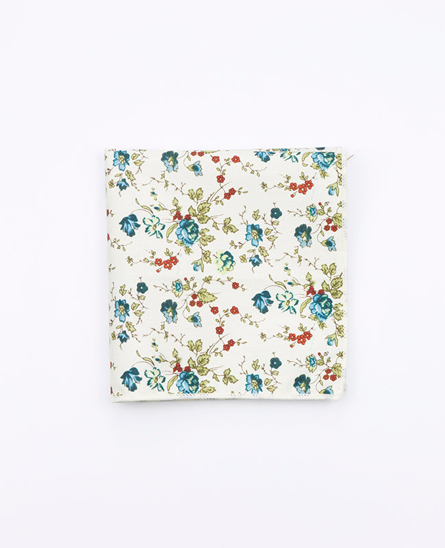 Fazzoletto da taschino Liberty Bianco n°9 in Cotone | Charles - Unipap's