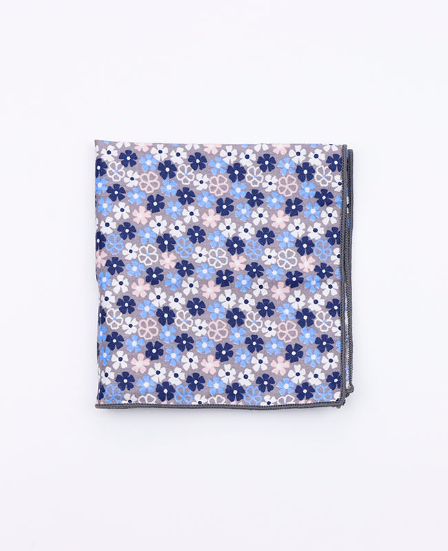 Fazzoletto da taschino Liberty Blu n°5 in Cotone | Gaspard - Unipap's