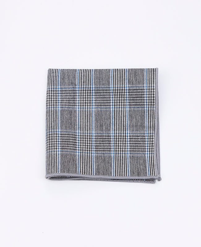 Fazzoletto da taschino Tartan Grigio n°1 in Cotone | Marcel - Unipap's