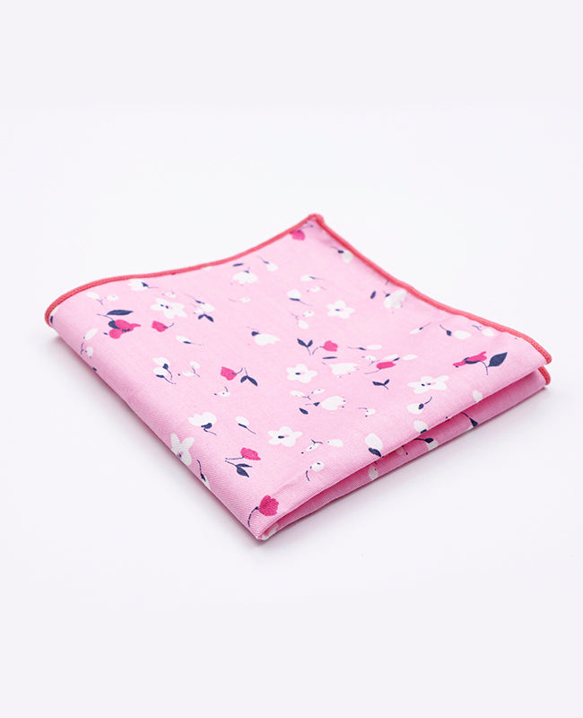Fazzoletto da taschino Liberty Rosa n°2 in Cotone | Gaspard - Unipap's