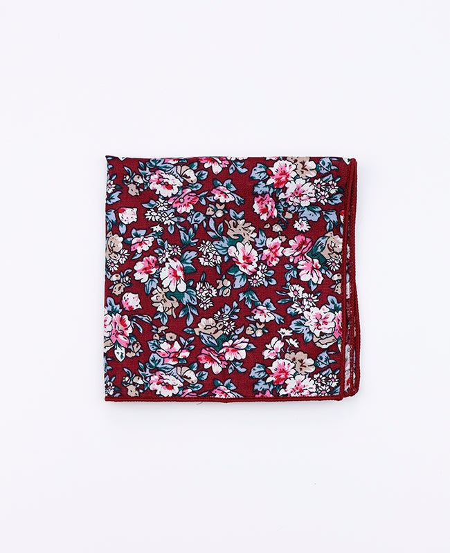 Fazzoletto da taschino Liberty Rosso in Cotone | Charles - Unipap's
