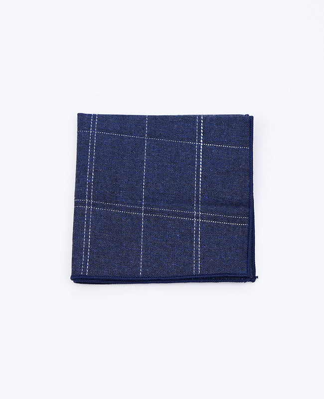 Fazzoletto da taschino Tartan Blu in Cotone | Marcel - Unipap's