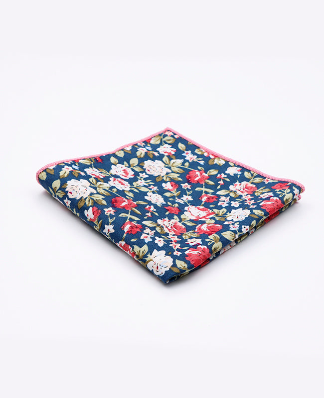Fazzoletto da taschino Liberty Verde n°1 in Cotone | Charles - Unipap's