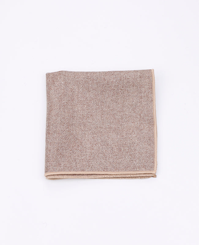 Fazzoletto da taschino Beige n°1 in Lana | Claude - Unipap's