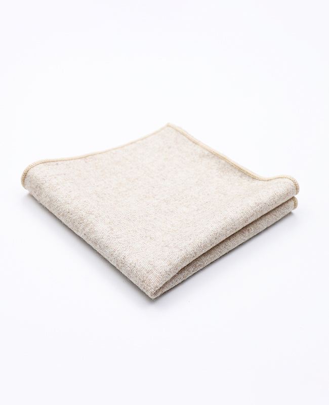 Fazzoletto da taschino Beige n°2 in Lana | Claude - Unipap's