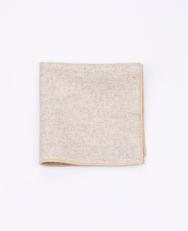 Fazzoletto da taschino Beige n°2 in Lana | Claude - Unipap's