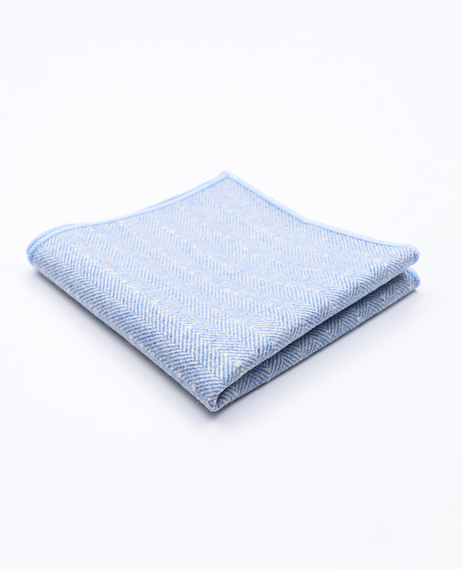 Fazzoletto da taschino Blu n°1 in Lana | Claude - Unipap's
