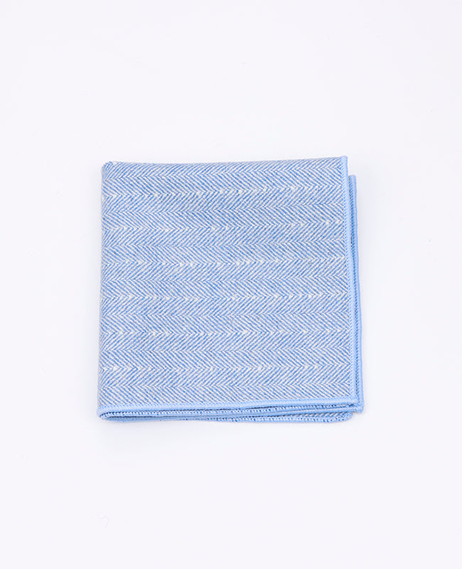 Fazzoletto da taschino Blu n°1 in Lana | Claude - Unipap's