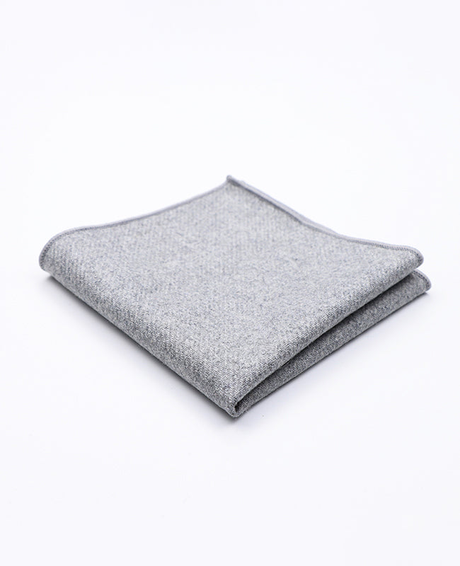 Fazzoletto da taschino Grigio n°1 in Lana | Claude - Unipap's