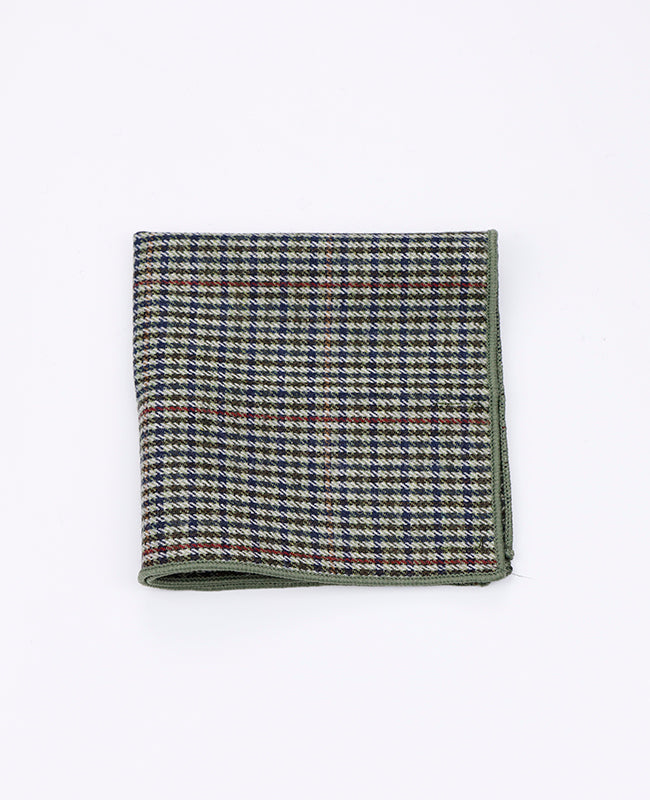 Fazzoletto da taschino Tartan Grigio n°9 in Lana | Nobert - Unipap's