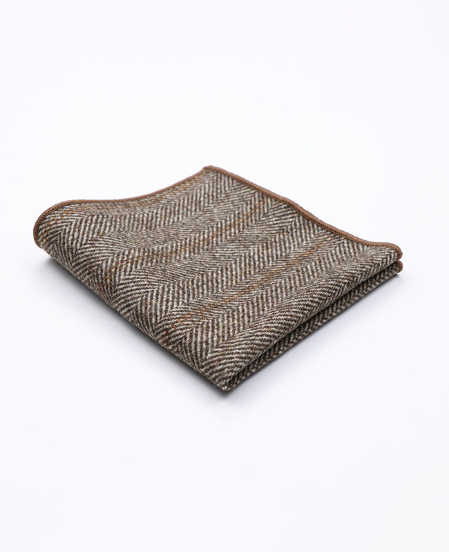 Pochette Tartan Grigio n°3 in Lana | Norbert - Unipap's