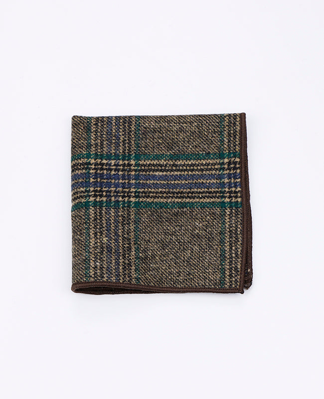 Pochette Tartan Grigio n°5 in Lana | Norbert - Unipap's