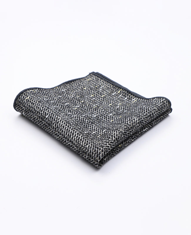 Pochette Tartan Grigio n°8 in Lana | Norbert - Unipap's
