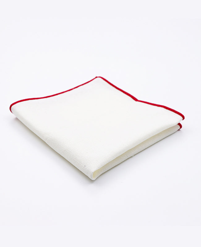 Fazzoletto da taschino Bianco n°1 in Lino | Basile - Unipap's