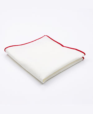 Fazzoletto da taschino Bianco n°1 in Lino | Basile - Unipap's