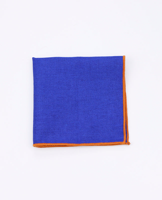 Fazzoletto da taschino Blu n°4 in Lino | Basile - Unipap's