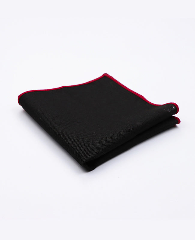 Fazzoletto da taschino Nero in Lino | Basile - Unipap's