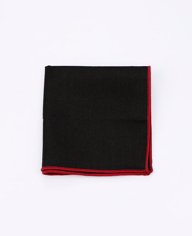 Fazzoletto da taschino Nero in Lino | Basile - Unipap's