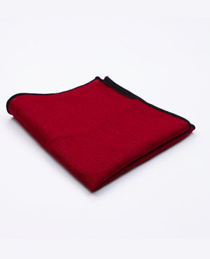 Fazzoletto da taschino Rosso n°2 in Lino | Basile - Unipap's