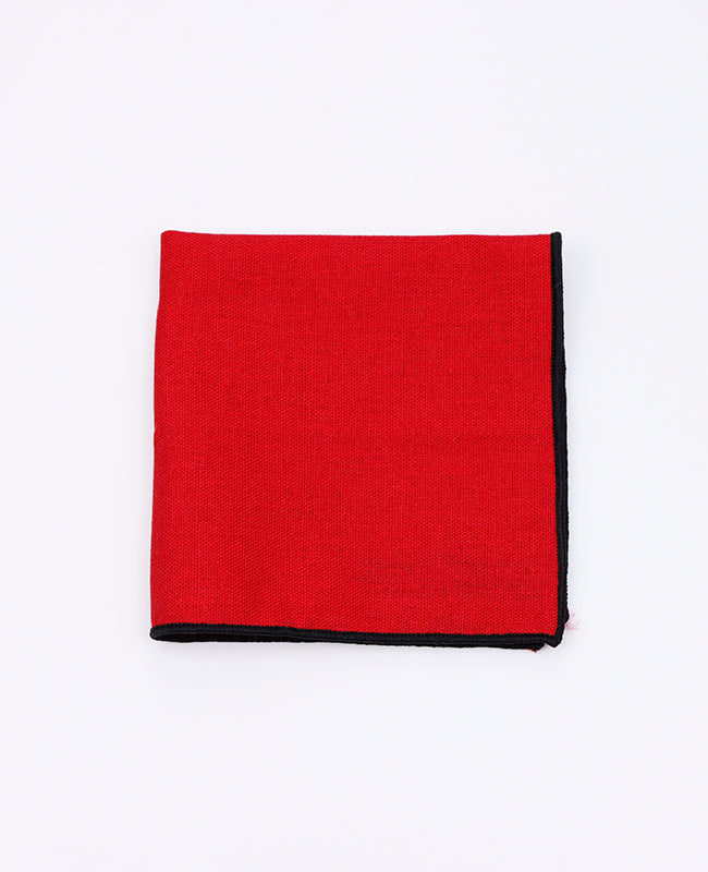 Fazzoletto da taschino Rosso n°3 in Lino | Basile - Unipap's