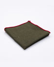 Fazzoletto da taschino Verde n°1 in Lino | Basile - Unipap's