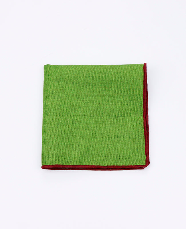 Fazzoletto da taschino Verde n°4 in Lino | Basile - Unipap's