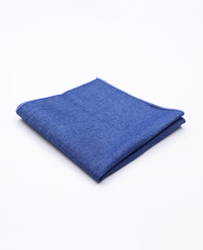 Fazzoletto da taschino Blu n°4 in Cotone | Edgard - Unipap's
