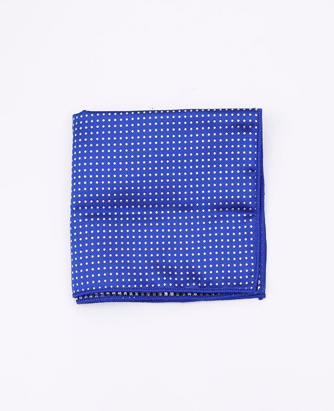 Fazzoletto da taschino Blu n°5 A Pois in Poliestere «Louis»
