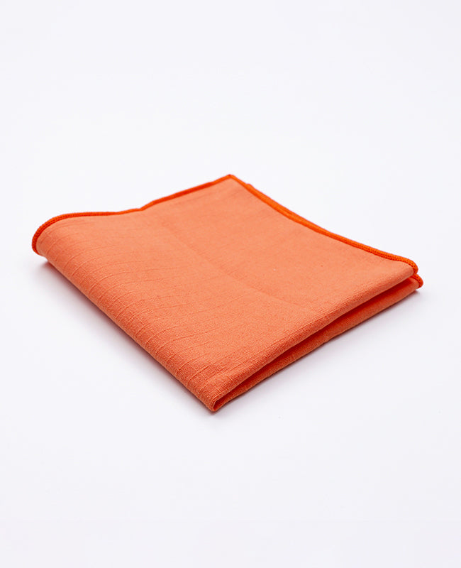Fazzoletto da taschino Arancione n°3 in Cotone | Oscar - Unipap's