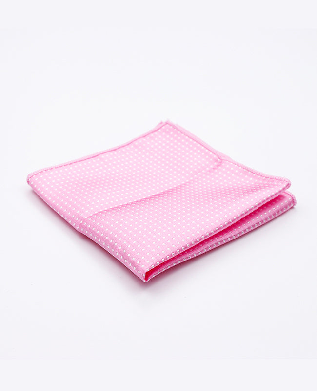 Fazzoletto da taschino Rosa n°1 A Pois in Poliestere «Louis»