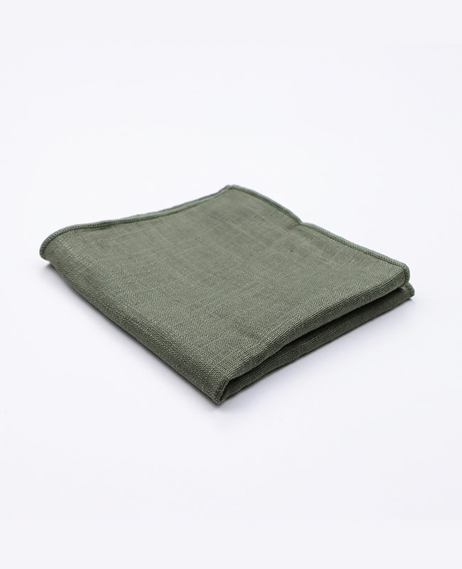Fazzoletto da taschino Verde n°3 Uomo in Cotone | Edgard | Unipap's