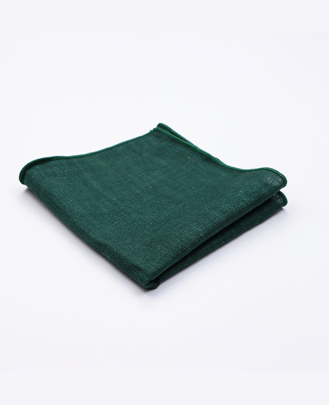 Fazzoletto da taschino Verde n°4 Uomo in Cotone | Edgard | Unipap's