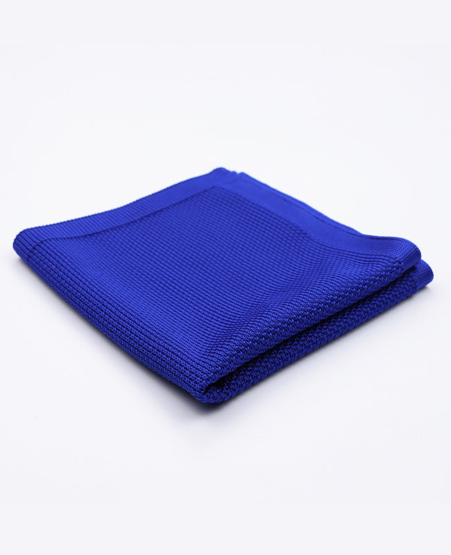 Fazzoletto da taschino Blu n°1 in Maglia «Léon»
