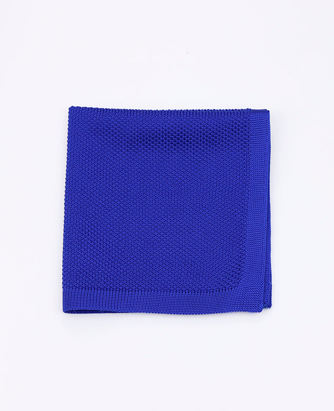 Fazzoletto da taschino Blu n°1 in Maglia «Léon»