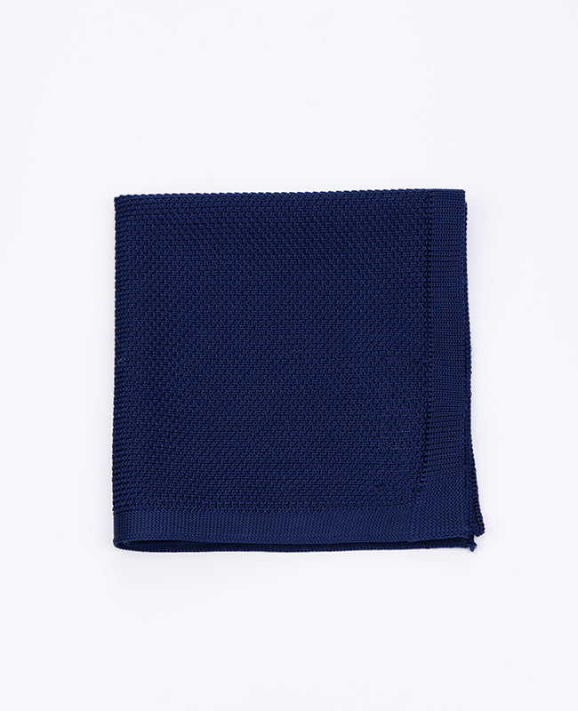 Fazzoletto da taschino Blu n°2 in Maglia «Léon»