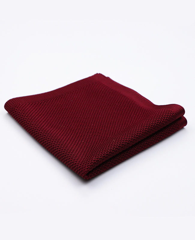 Fazzoletto da taschino Rosso in Maglia «Léon»