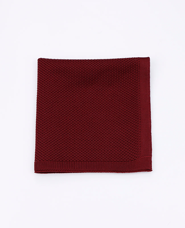 Fazzoletto da taschino Rosso n°1 in Maglia «Léon»
