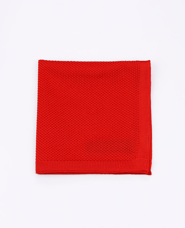 Fazzoletto da taschino Rosso n°2 in Maglia «Léon»