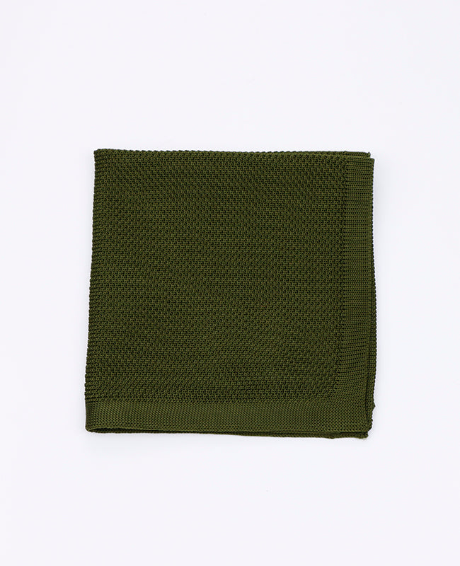 Fazzoletto da taschino Verde n°2 in Maglia «Léon»