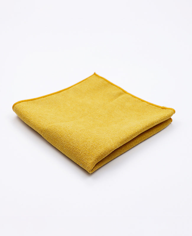 Fazzoletto da taschino Giallo n°2 in Effetto Velluto | Simon - Unipap's