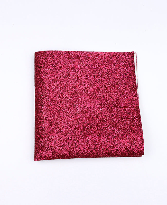 Fazzoletto da taschino Con Paillettes Rosso n°1 in Poliestere «Olive»