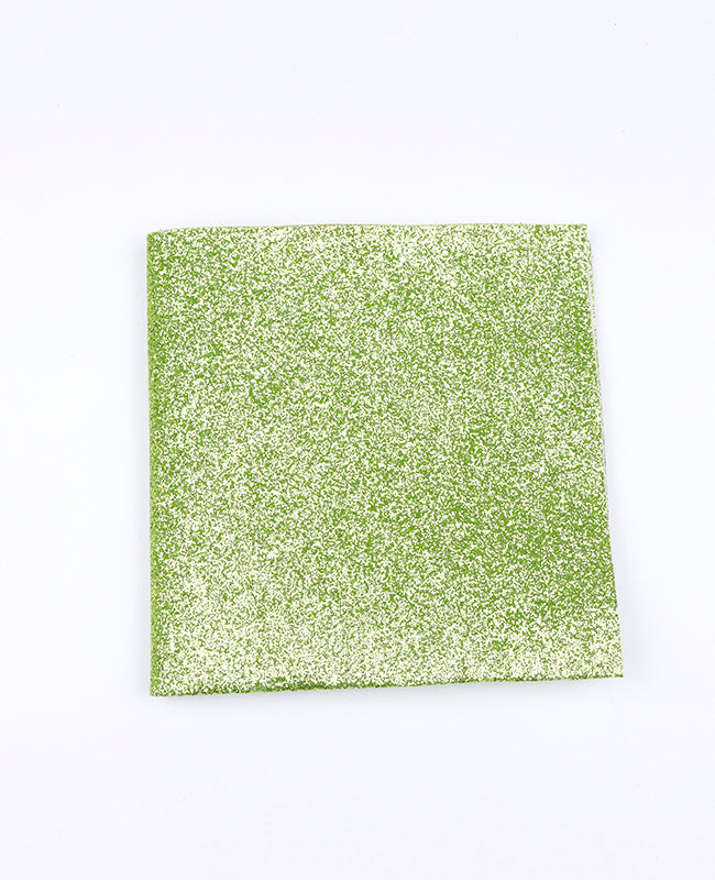 Fazzoletto da taschino Con Paillettes Verde n°3 in Poliestere «Olive»