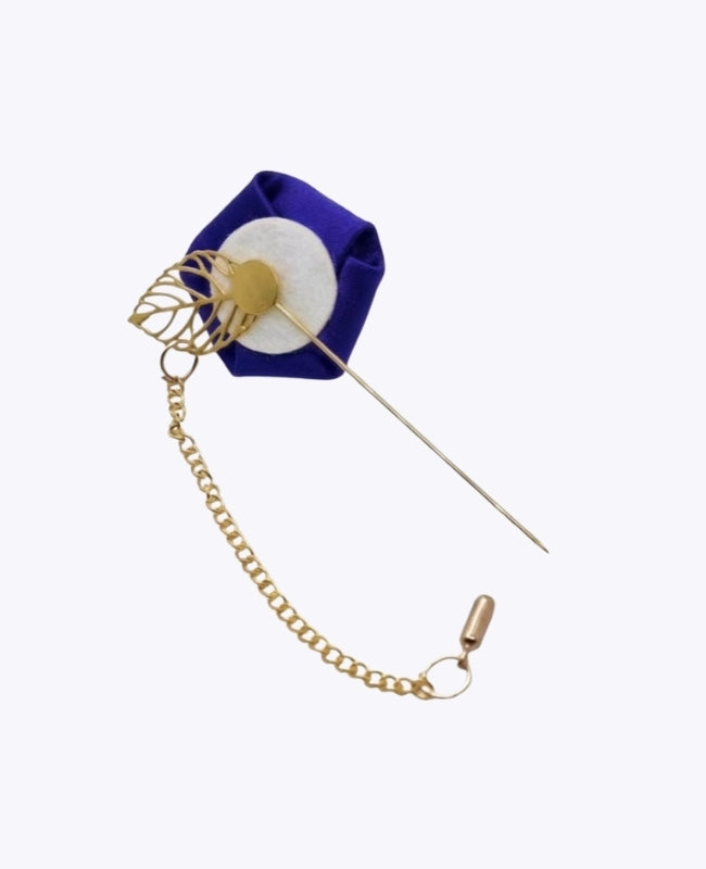 Occhiello floreale Blu Uomo «Alfred»